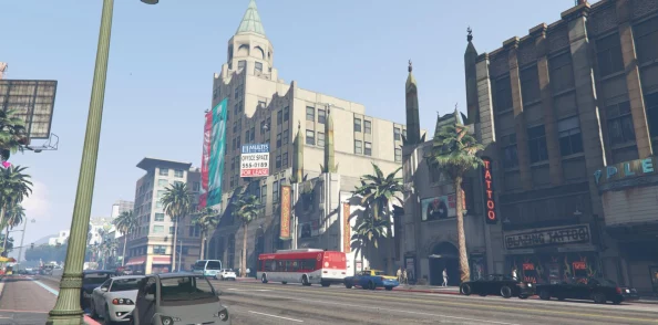 GTA5游戏场景原型：洛杉矶与南加州风情在虚拟世界的完美复刻