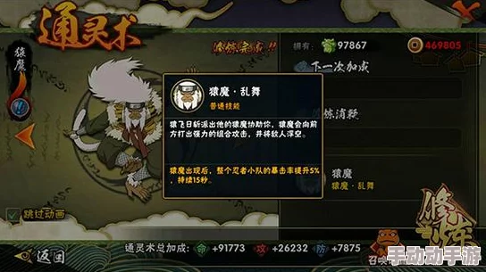 火影忍者手游猿魔角色强度与详细属性一览