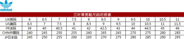 三叶草m码和欧洲码区别：尺码对照表、购买建议及穿搭技巧