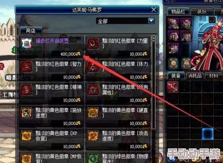 《地下城与勇士》中，揭秘哪些独特装备镶嵌着闪耀璜铯徽章的奥秘
