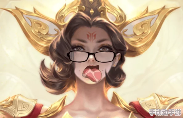 王者荣耀女角色张嘴流眼泪翻白眼，展现了游戏中角色丰富的情感表现和生动的动画效果，引发玩家热议