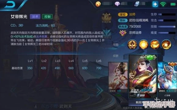 武则天王者之道：深度剖析武曌技能特性，领略君临天下的策略魅力