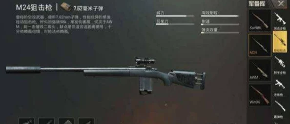 综合性能卓越解析：绝地求生刺激战场M24狙击枪全方位解读与评测