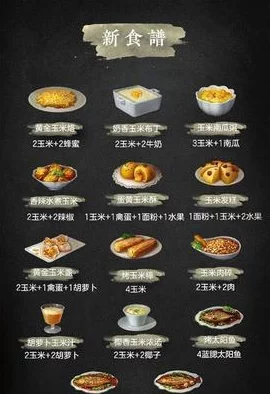 《明日之后》游戏内虾仁焗蛋美食制作：全配方详细一览表