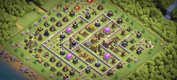 部落冲突11本自用300墙超稳护资源阵型分享，专注发展放弃奖杯策略