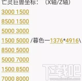 奶块游戏全服攻略：亡灵巨兽刷新位置及捕捉技巧一览表