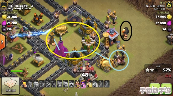 部落冲突2024热门打法！8本地震石猪流三星实战精彩视频分享